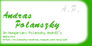 andras polanszky business card